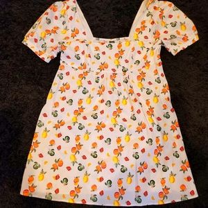 Wild Fable Lemon Fruit Citrus Dress XL